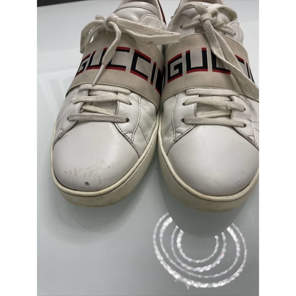 Gucci Ace sneaker with elastic Web in white Size Gucci 11 - Picture 2 of 7
